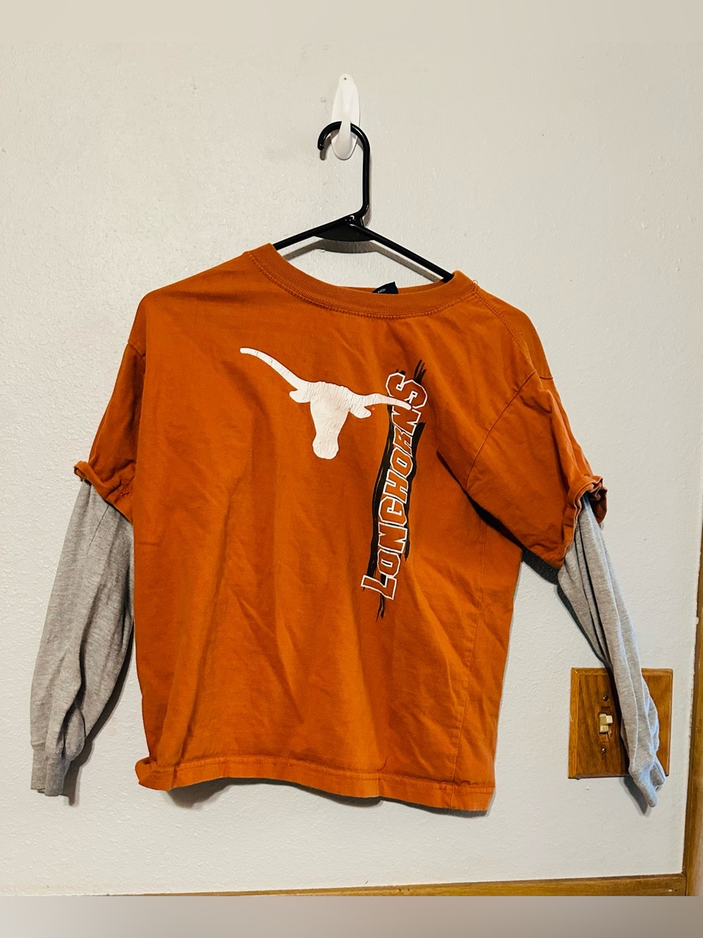 University Texas Longhorns men shirt LARGE Two-Tone Tee Fandom collegiate
